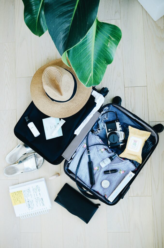 picture of packed luggage.